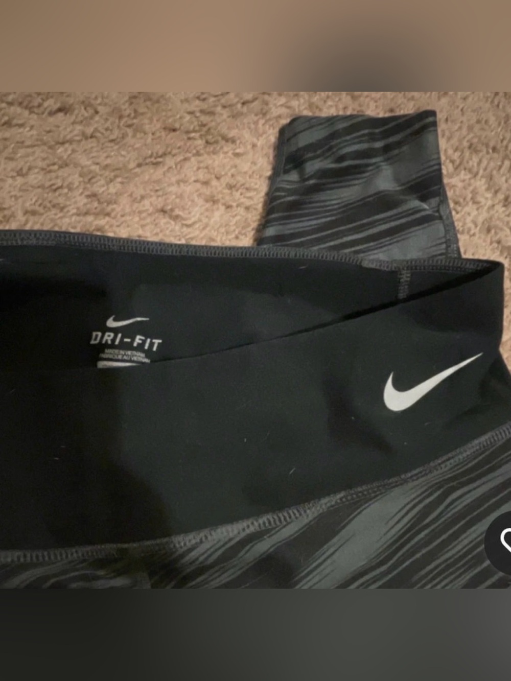 Nike Women’s ' Black Dri-FIT Athletic Leggings